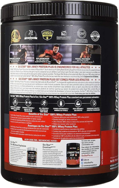 Whey Protein Powder, Six Star 100% Whey Protein Plus, Whey Protein Isolate & Peptides, Lean Protein Powder for Muscle Gain, Whey Isolate Protein Shake, Chocolate, 4 lbs - Which Mark