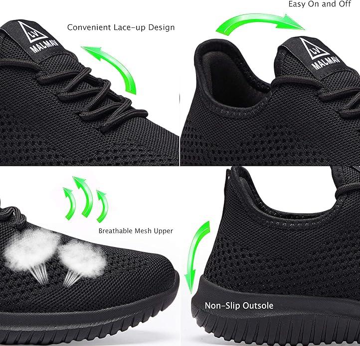 VAMJAM Men's Running Shoes Ultra Lightweight Breathable Walking Shoes Non Slip Athletic Fashion Sneakers Mesh Workout Casual Sports Shoes - Which Mark