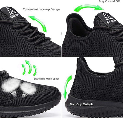 VAMJAM Men's Running Shoes Ultra Lightweight Breathable Walking Shoes Non Slip Athletic Fashion Sneakers Mesh Workout Casual Sports Shoes - Which Mark