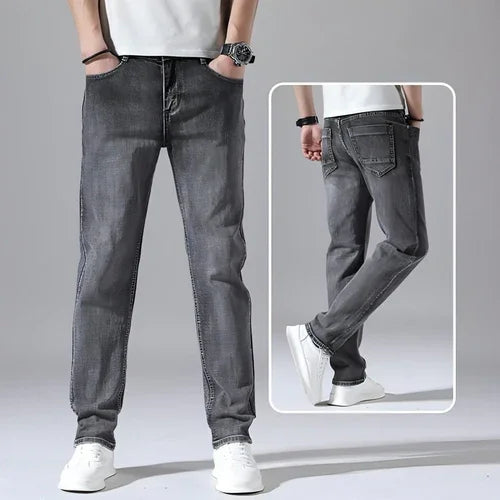 Retro Thin Jeans Straight Loose Casual Trousers Men - Which Mark