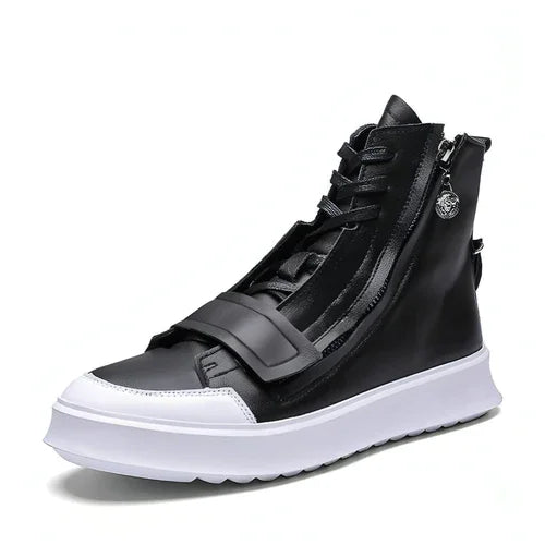 PU leather Men Boots Winter Ankle Boots - Which Mark
