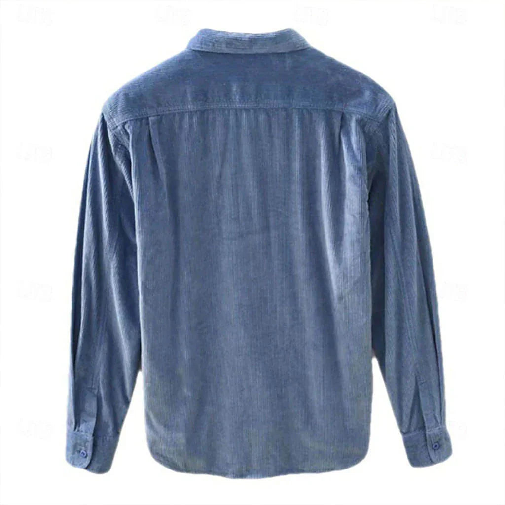 Men's Button Shirt Casual Shirt Lamp Wick - Which Mark