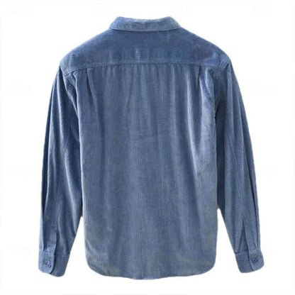 Men's Button Shirt Casual Shirt Lamp Wick - Which Mark