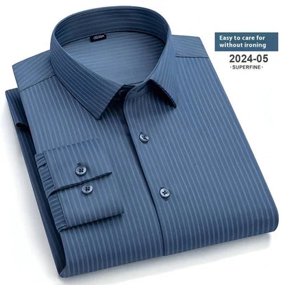 Spring And Autumn Fashion Floral Youth Men's Long-sleeved DressShirt - Which Mark