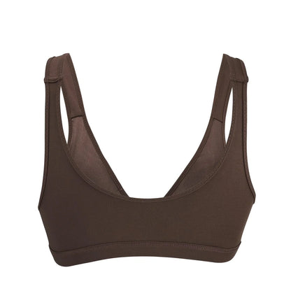 Cocoa - Full Cup Front Closure Silk & Organic Cotton Wireless Bra - Which Mark