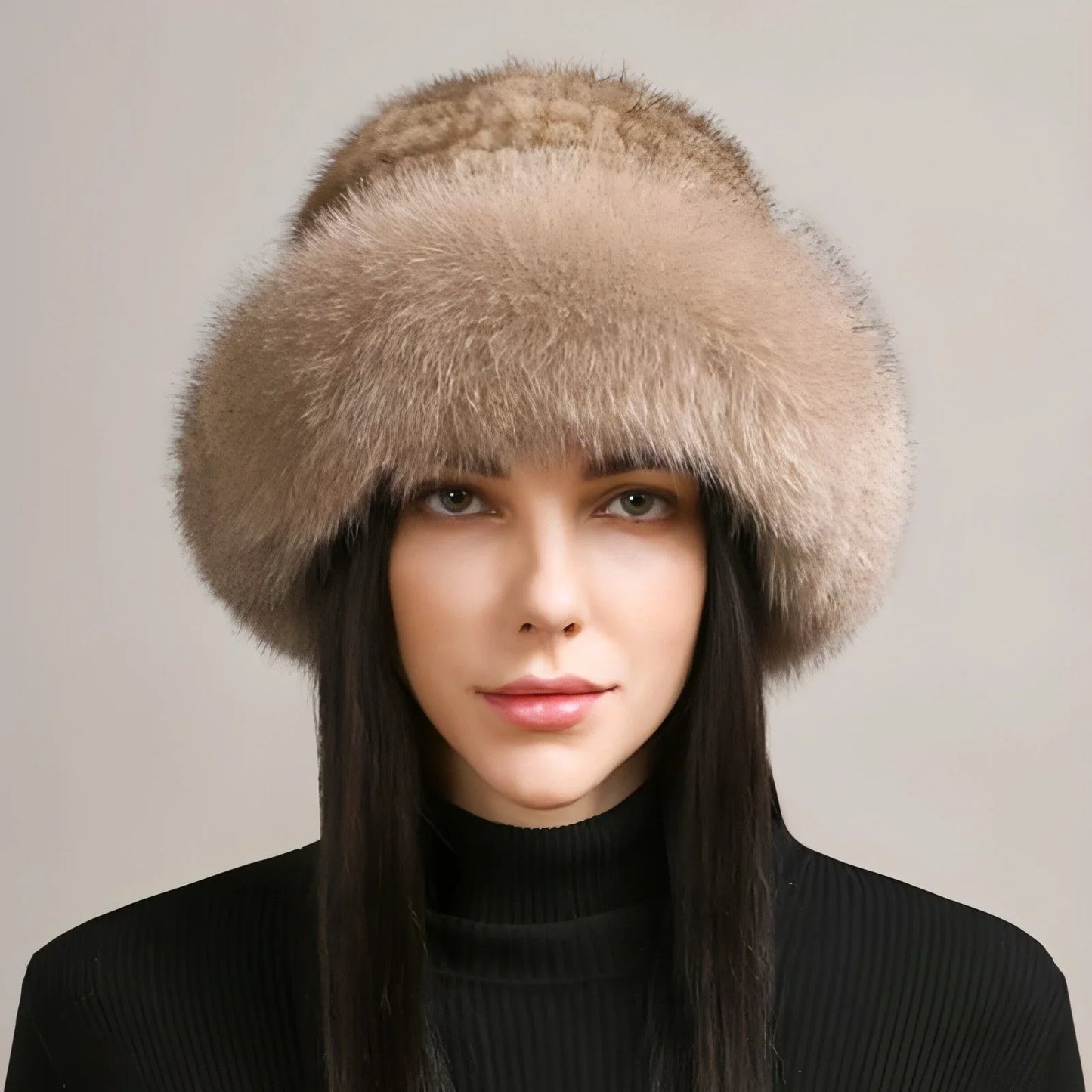 Mink Hair Hat Lady Braided Fur Winter Winter - Which Mark