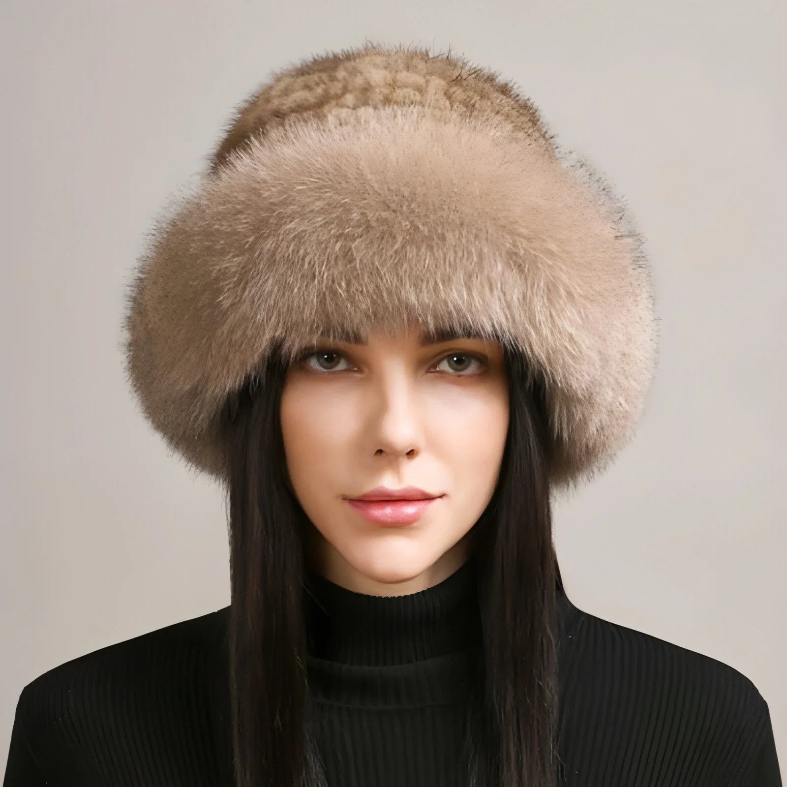 Mink Hair Hat Lady Braided Fur Winter Winter - Which Mark
