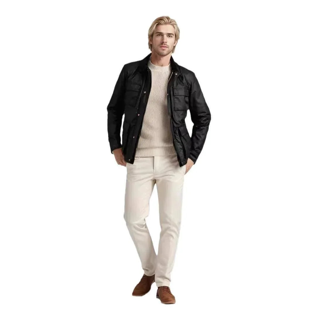 Fashion Solid Color Zipper Jacket Jacket Men - Which Mark