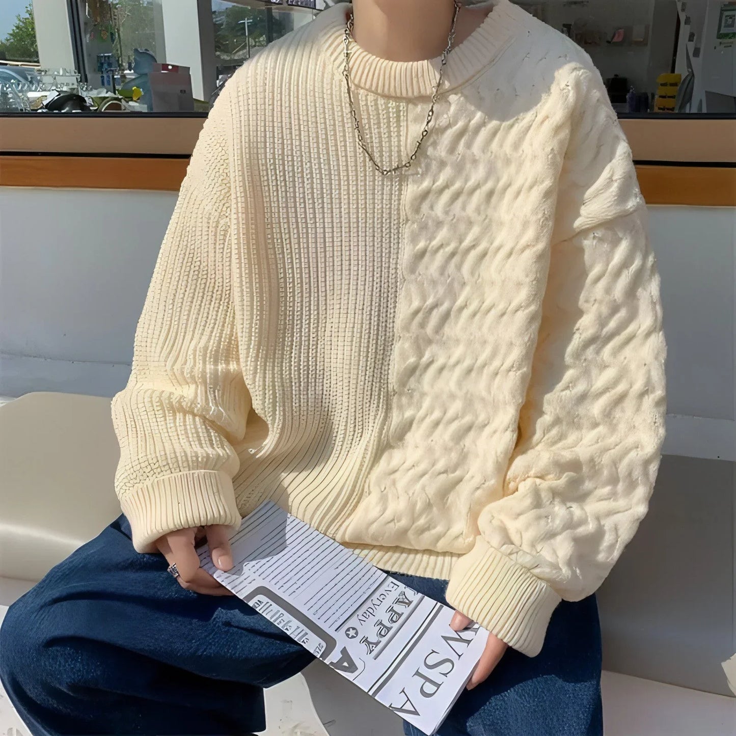 Long Sleeve Sweater Knitwear For Men - Which Mark