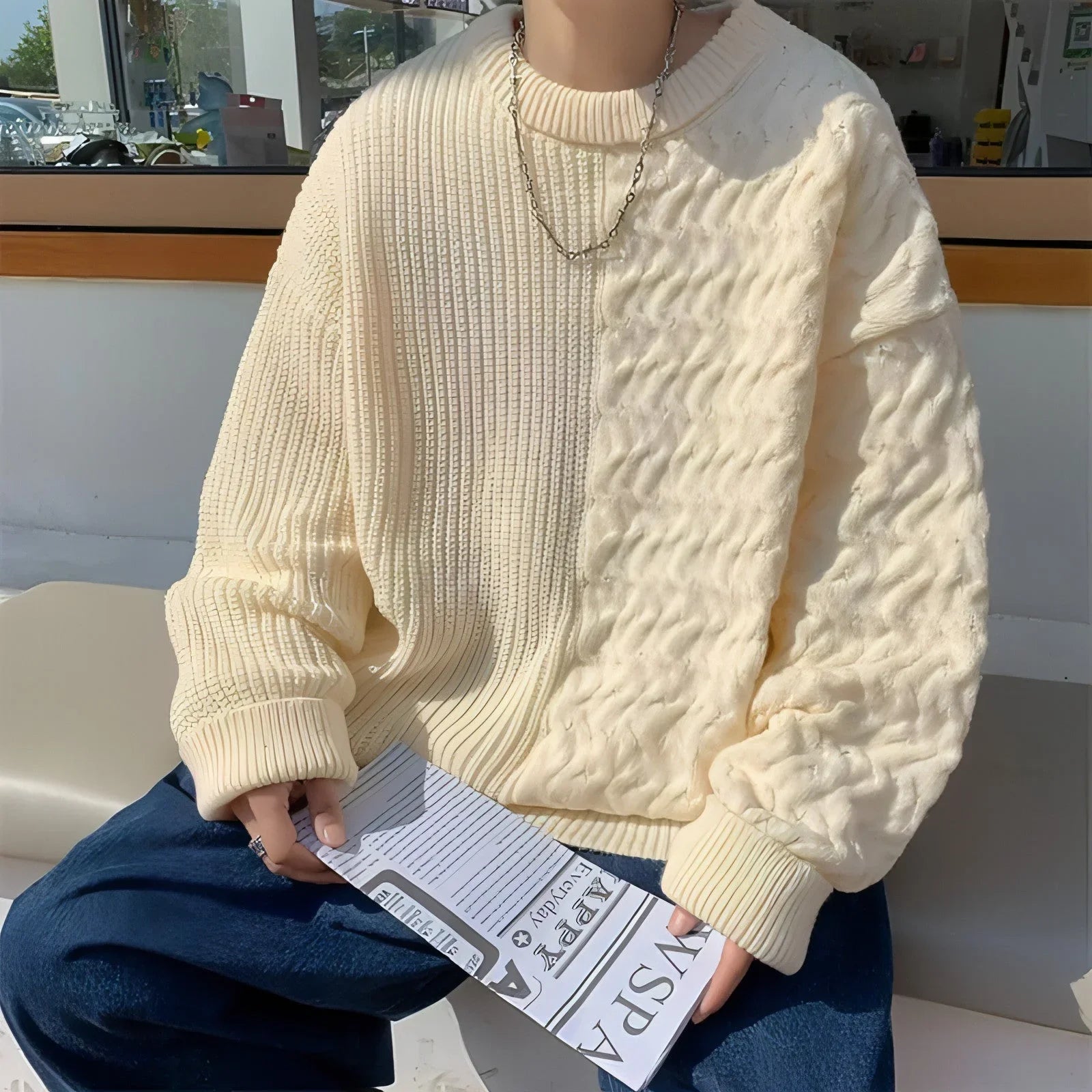 Long Sleeve Sweater Knitwear For Men - Which Mark