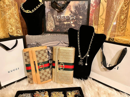 Lux Clutch Bag with Chain Handle - Which Mark