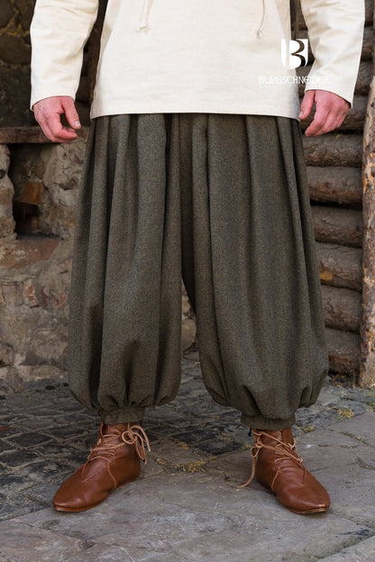 Rus Pants Borys Herringbone Olive/Grey - Which Mark