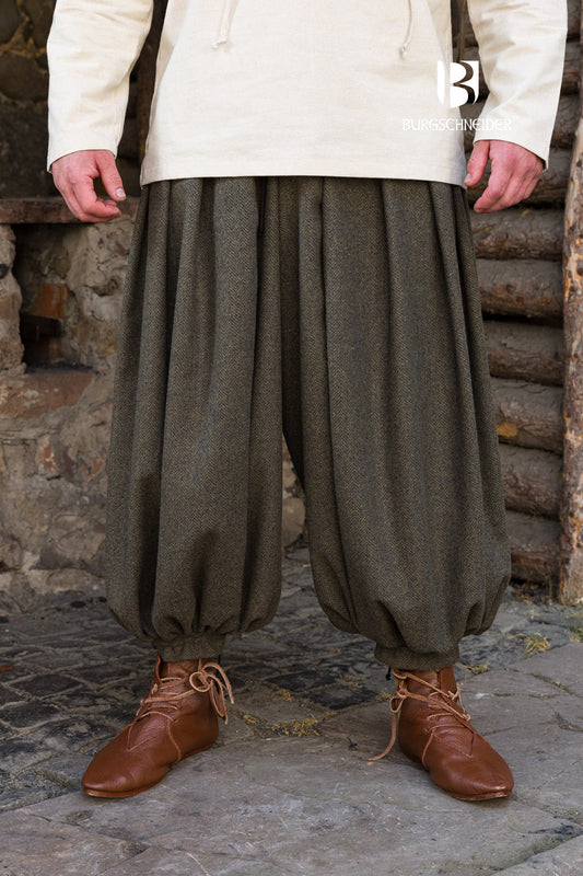 Rus Pants Borys Herringbone Olive/Grey - Which Mark