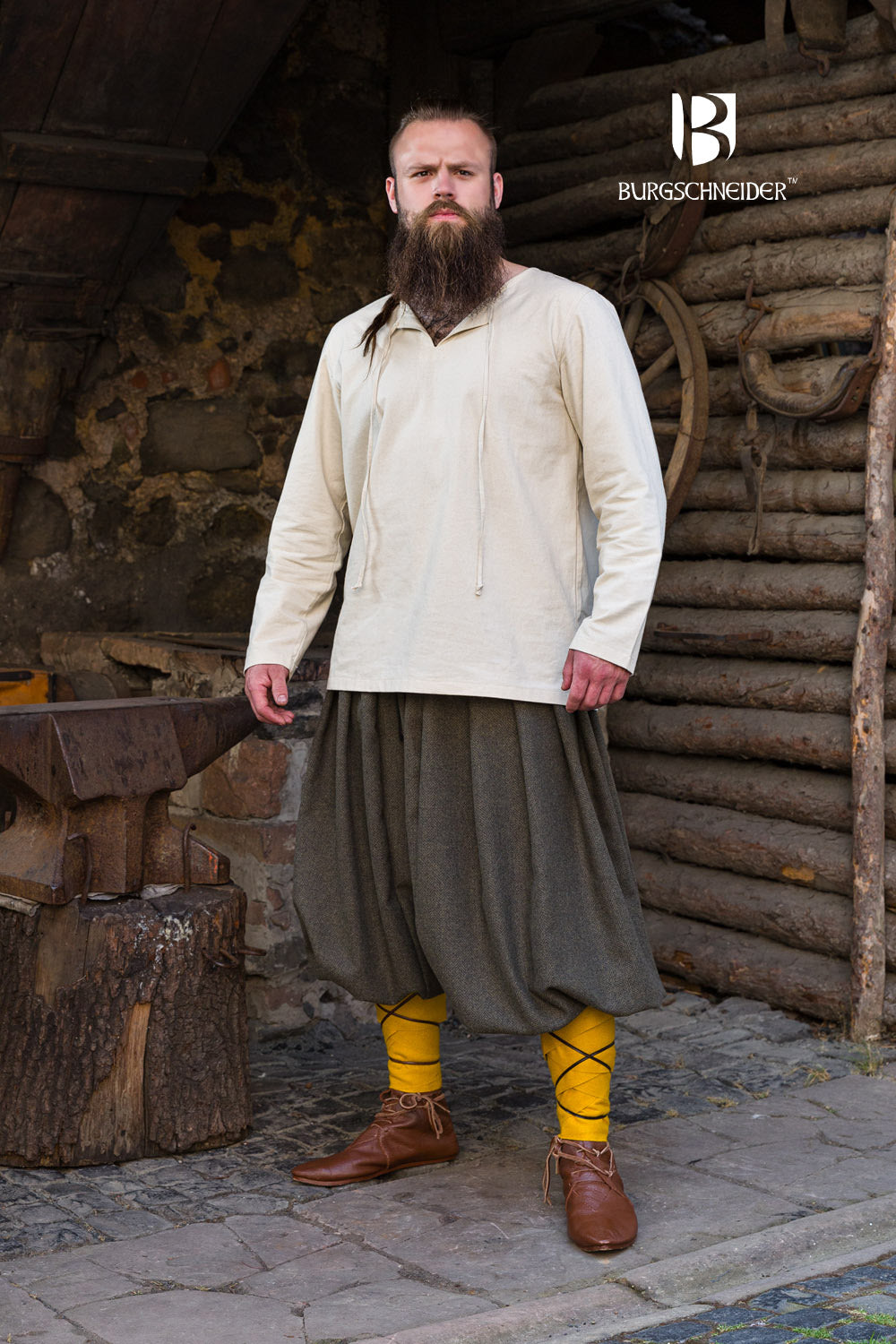 Rus Pants Borys Herringbone Olive/Grey - Which Mark
