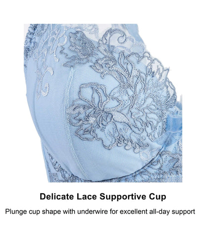 Ashley Embroidery Silk & Organic Cotton Supportive Bra - Which Mark