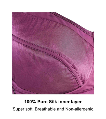 Claret Silk Back Support Cotton Sports Bra (Multiple colors available) - Which Mark