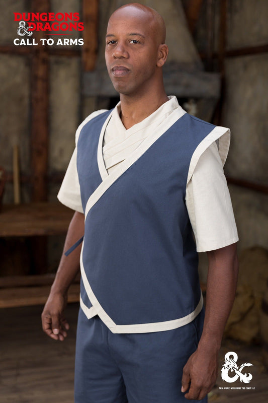 Dungeons & Dragons Monk Vest Woad Blue/Natural - Which Mark