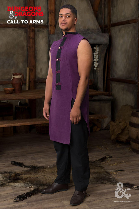 Dungeons & Dragons Sorcerer Sleeveless Tunic Purple/Black - Which Mark