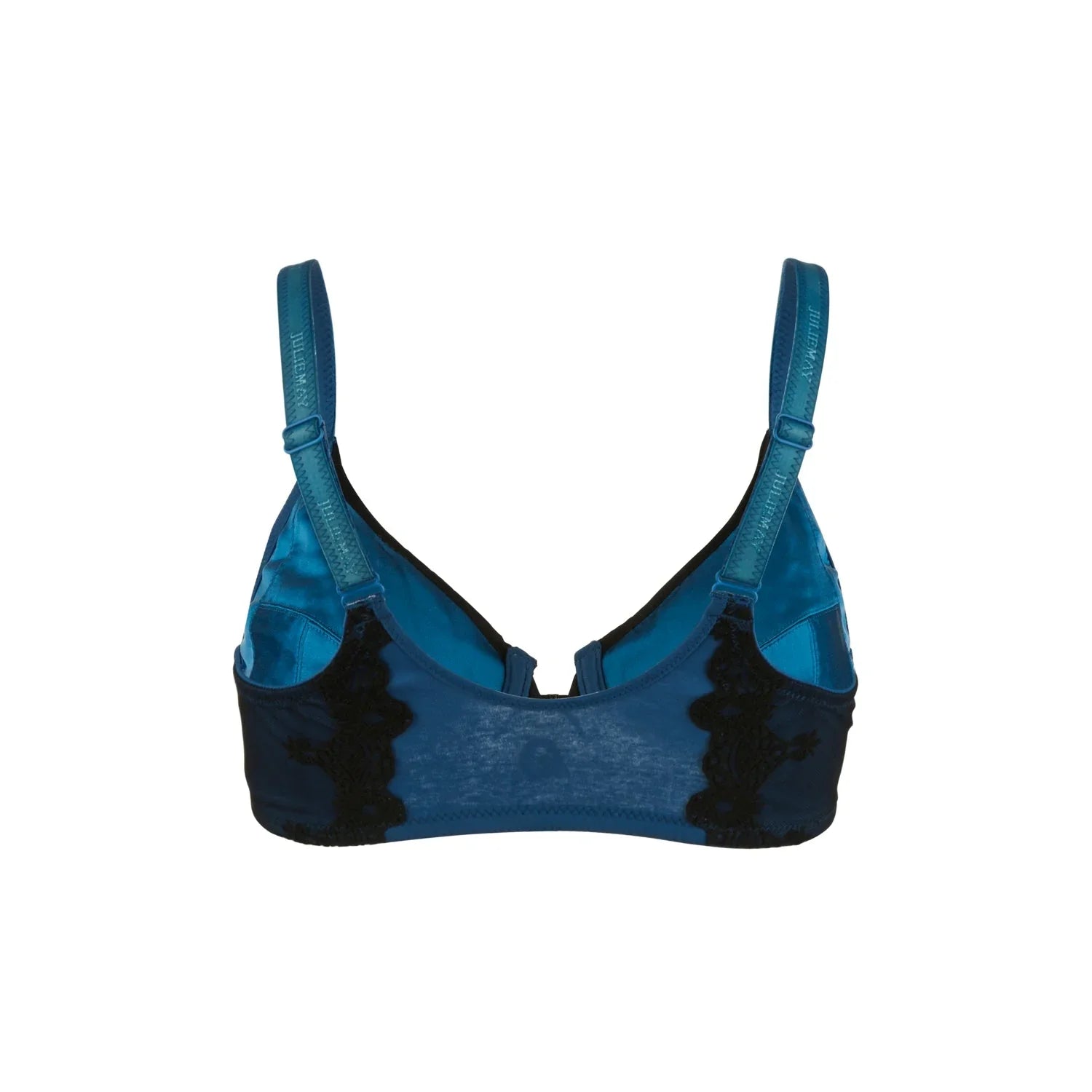 Elysia - Navy Blue Silk & Organic Cotton Front Closure Full Cup - Which Mark