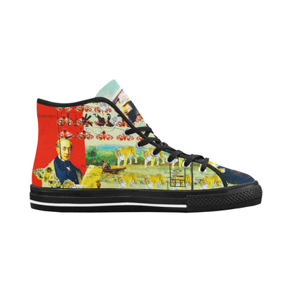 ACCORDING TO PLAN. Women's All Over Print Canvas Sneakers - Which Mark
