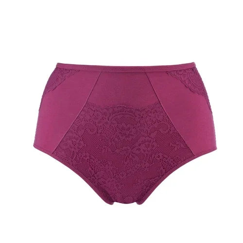 Fuchsia - High Waisted Silk & Organic Cotton Full Brief - Which Mark