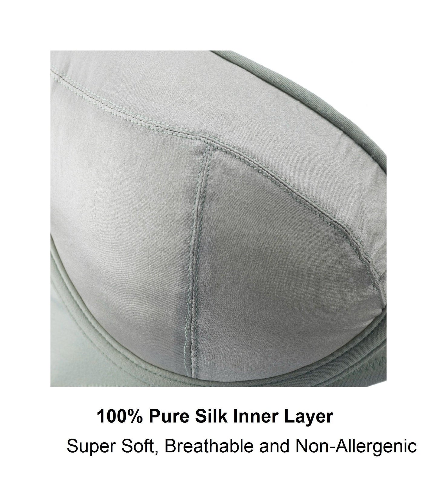 Valentina- Silk & Organic Cotton Underwired Full Cup Support Bra - Which Mark