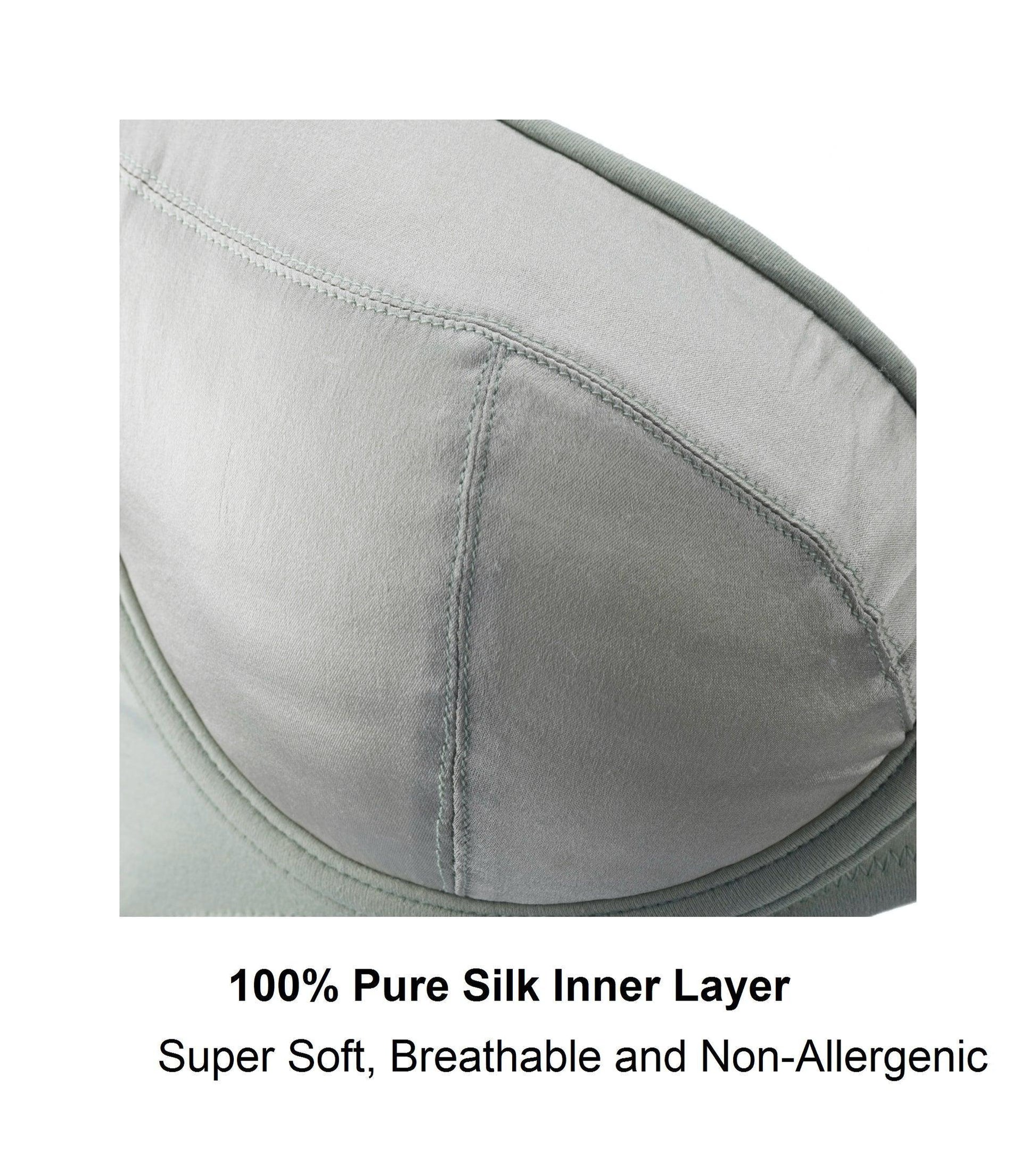 Valentina- Silk & Organic Cotton Underwired Full Cup Support Bra - Which Mark