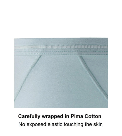 Opal Blue - High Waisted Silk & Organic Cotton Full Brief - Which Mark