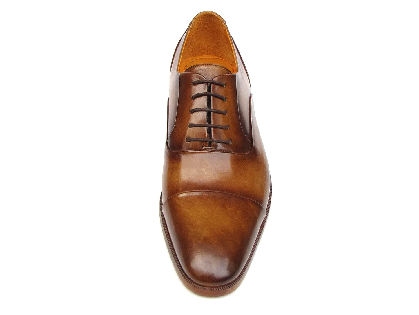 Paul Parkman Men's Captoe Oxfords Brown Leather (ID#074-CML) - Which Mark