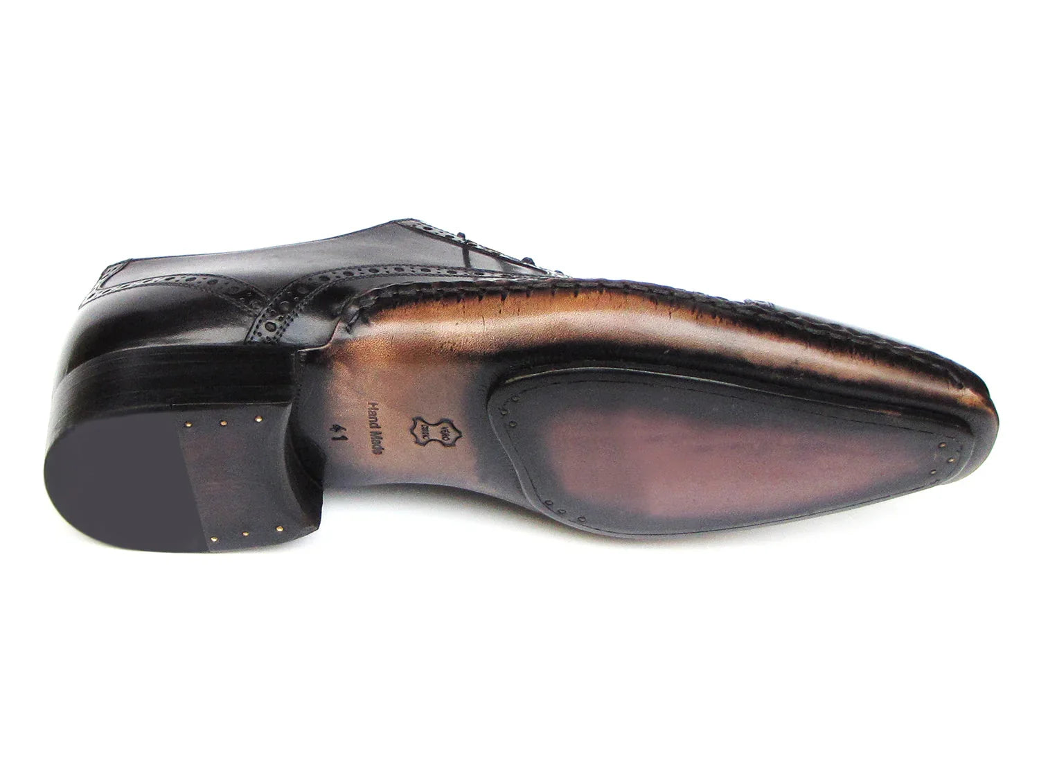Paul Parkman Men's Captoe Oxfords Black Shoes (ID#5032-BLK) - Which Mark