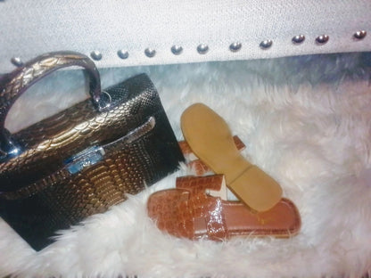 Fashion Slide Crocodile sandals - Which Mark