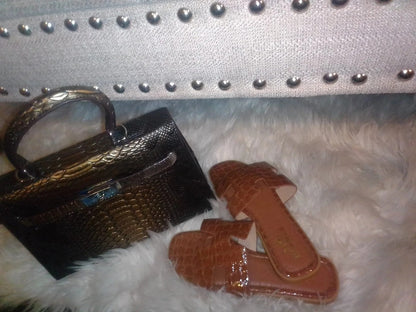 Fashion Slide Crocodile sandals - Which Mark