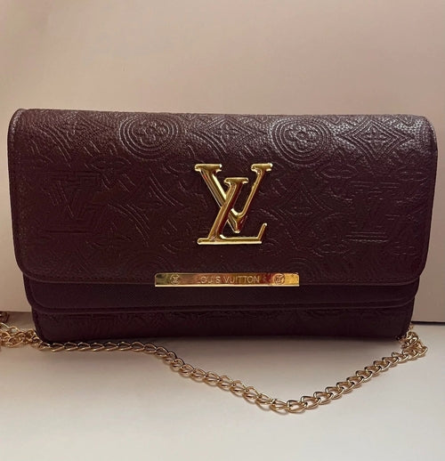 Lux Clutch Bag with Chain Handle - Which Mark