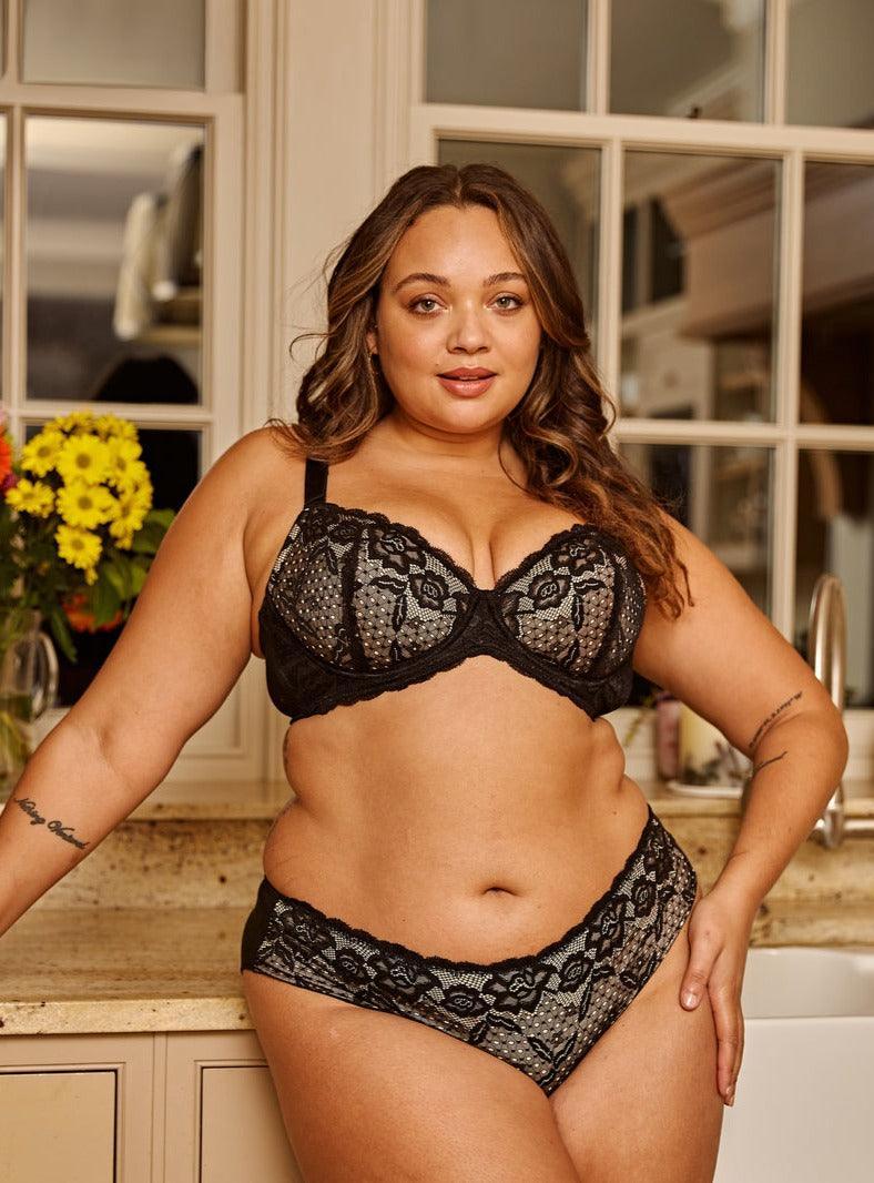 Debbie Lace Organic Cotton & Silk Plunge Bra - Which Mark