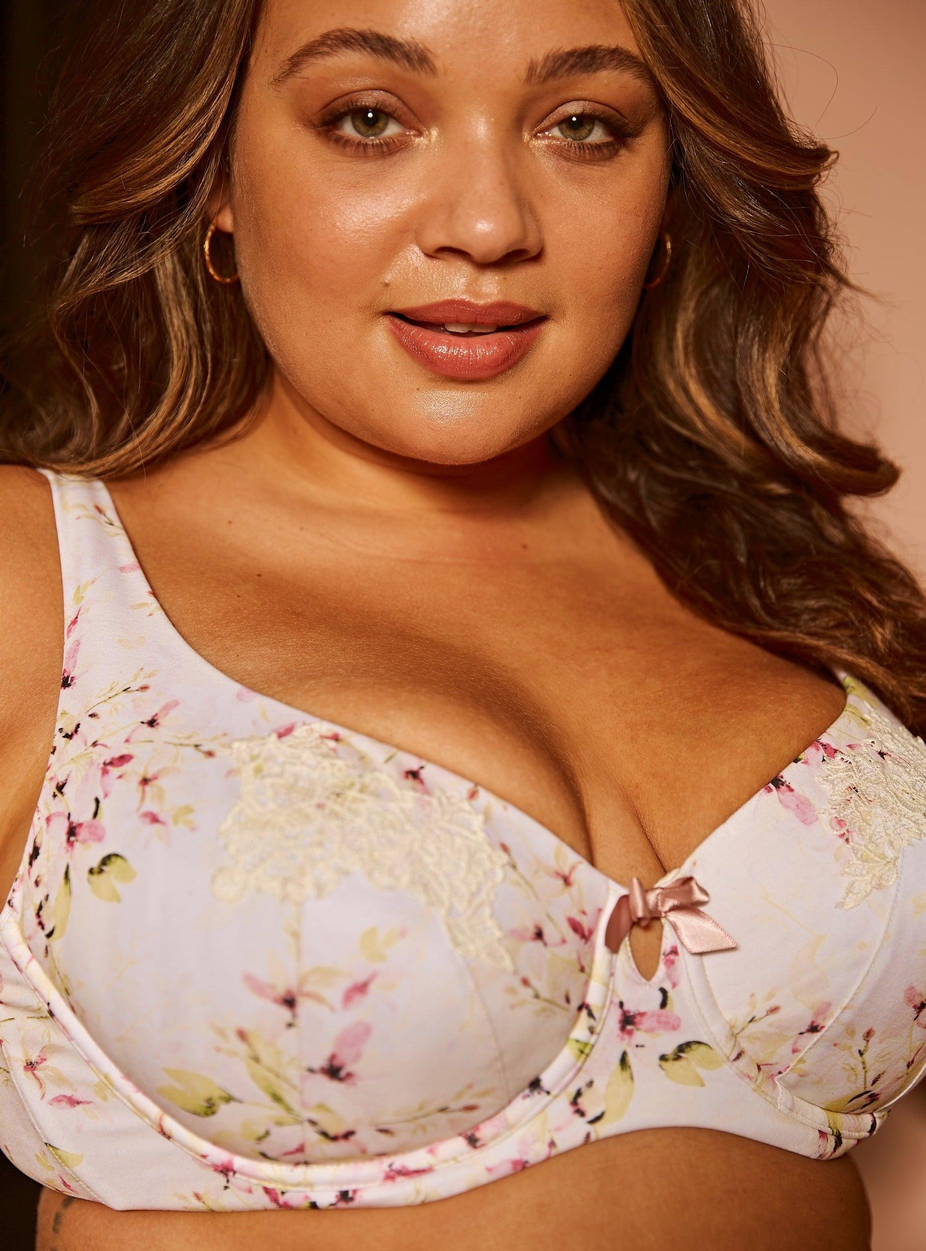 Sunbleached Floral Silk & Organic Cotton Supportive Bra - Which Mark