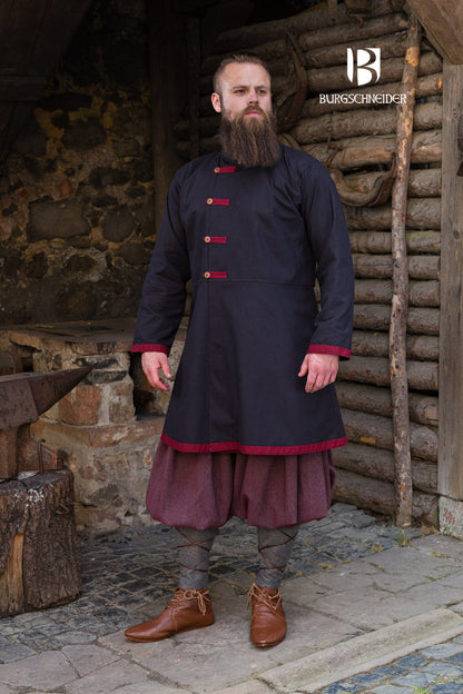 Rus Coat Jakub Black/Bordeaux - Which Mark