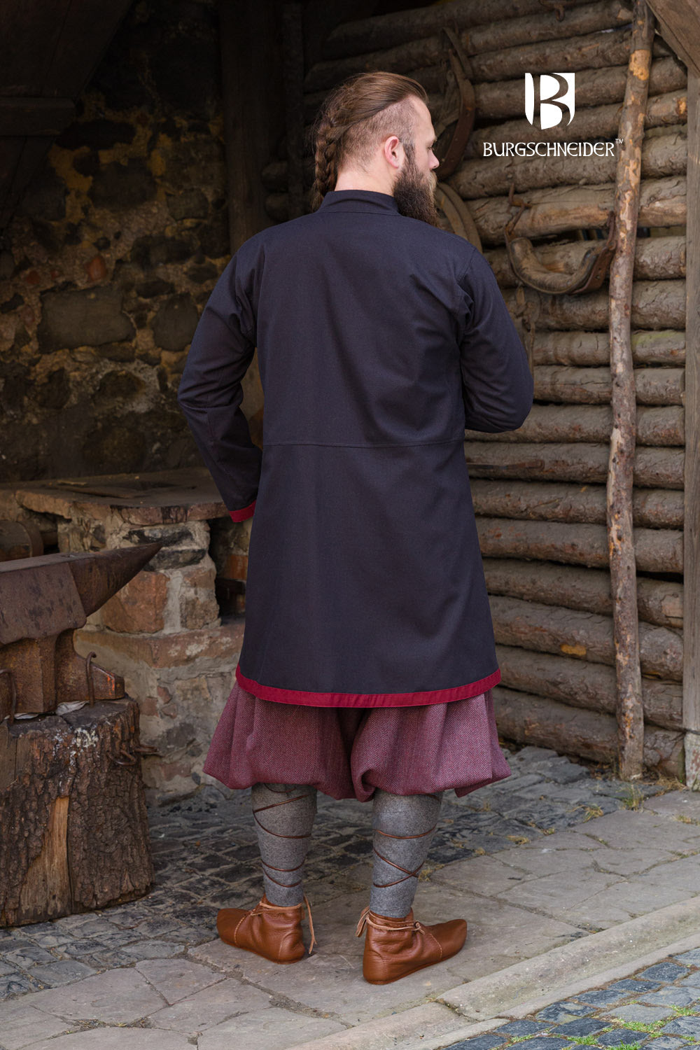 Rus Coat Jakub Black/Bordeaux - Which Mark