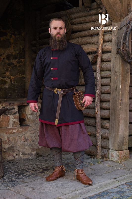 Rus Coat Jakub Black/Bordeaux - Which Mark