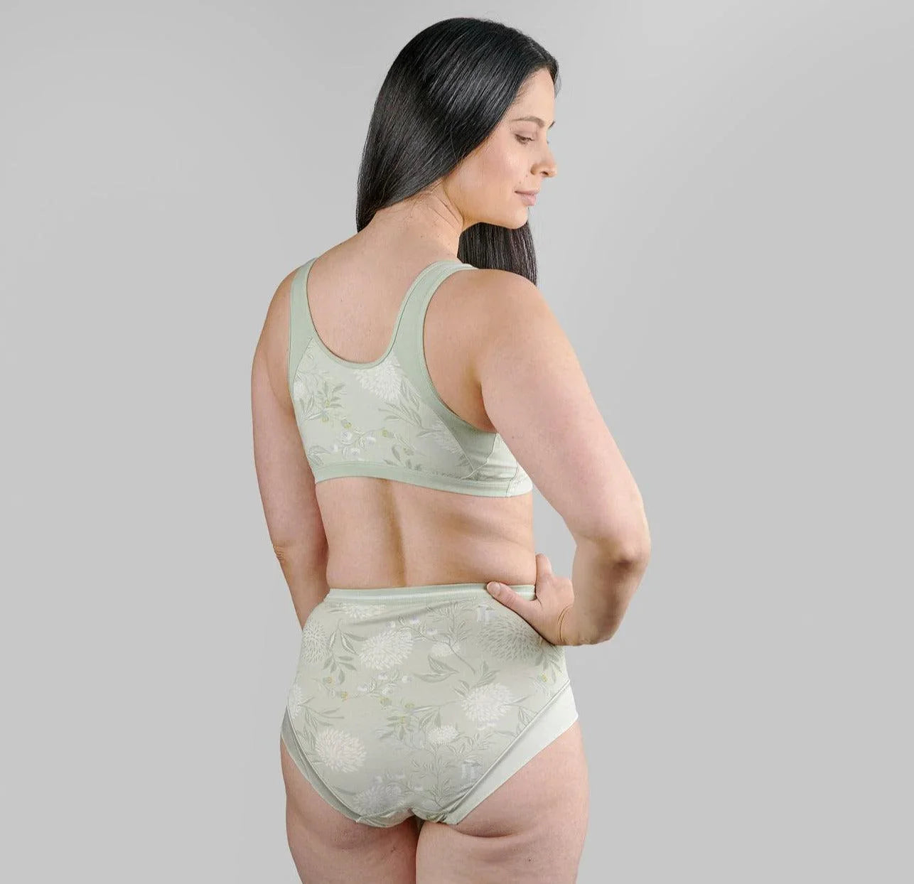 Valentina - Silk Back Support Full Cup Non Wire Organic Cotton Bra - Which Mark