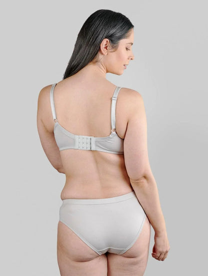 Mercury - Lace Silk & Organic Cotton Plunge Bra - Which Mark