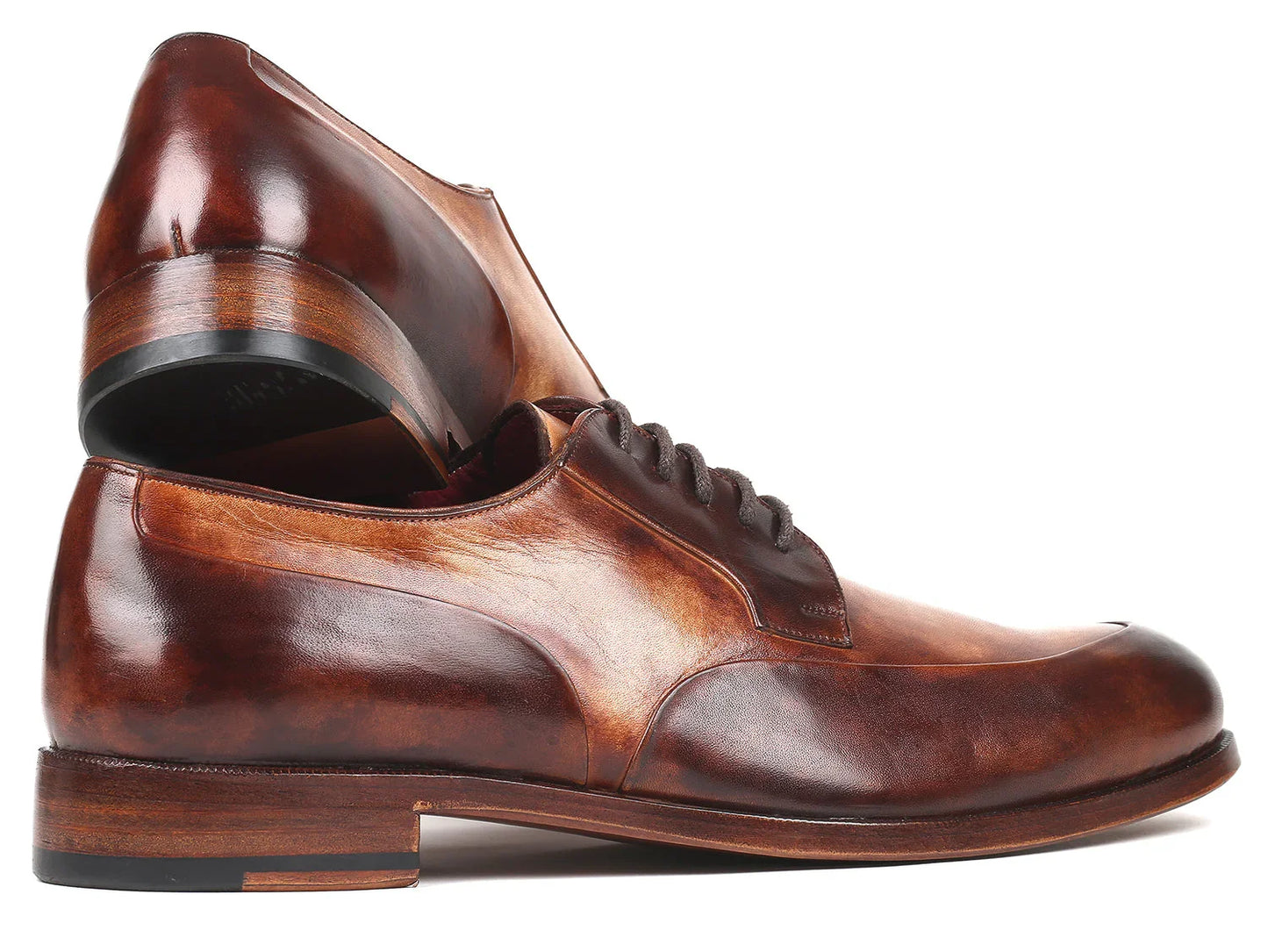 Paul Parkman Men's Dual Tone Brown Derby Shoes (ID#995-BRW) - Which Mark