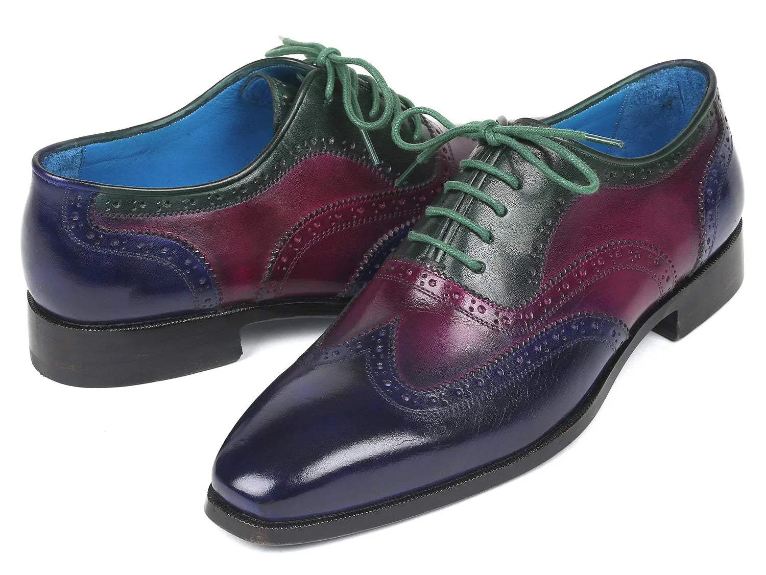 Paul Parkman Men's Multi Color Wingtip Oxfords (ID#PP2284) - Which Mark