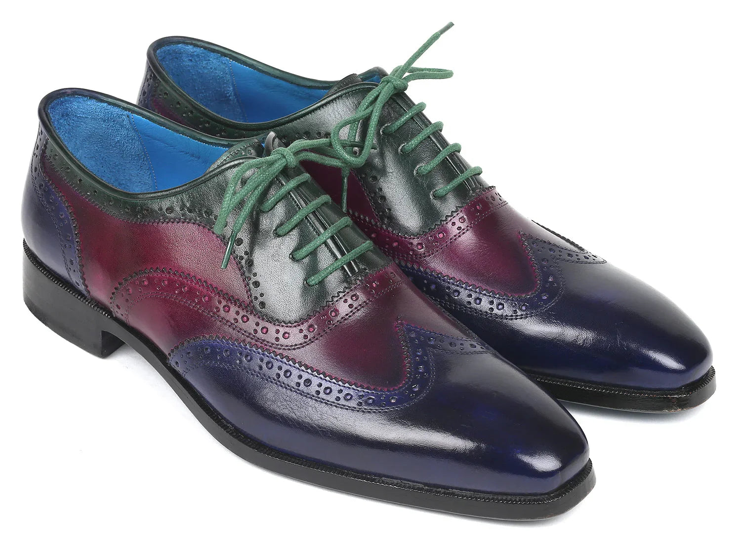 Paul Parkman Men's Multi Color Wingtip Oxfords (ID#PP2284) - Which Mark