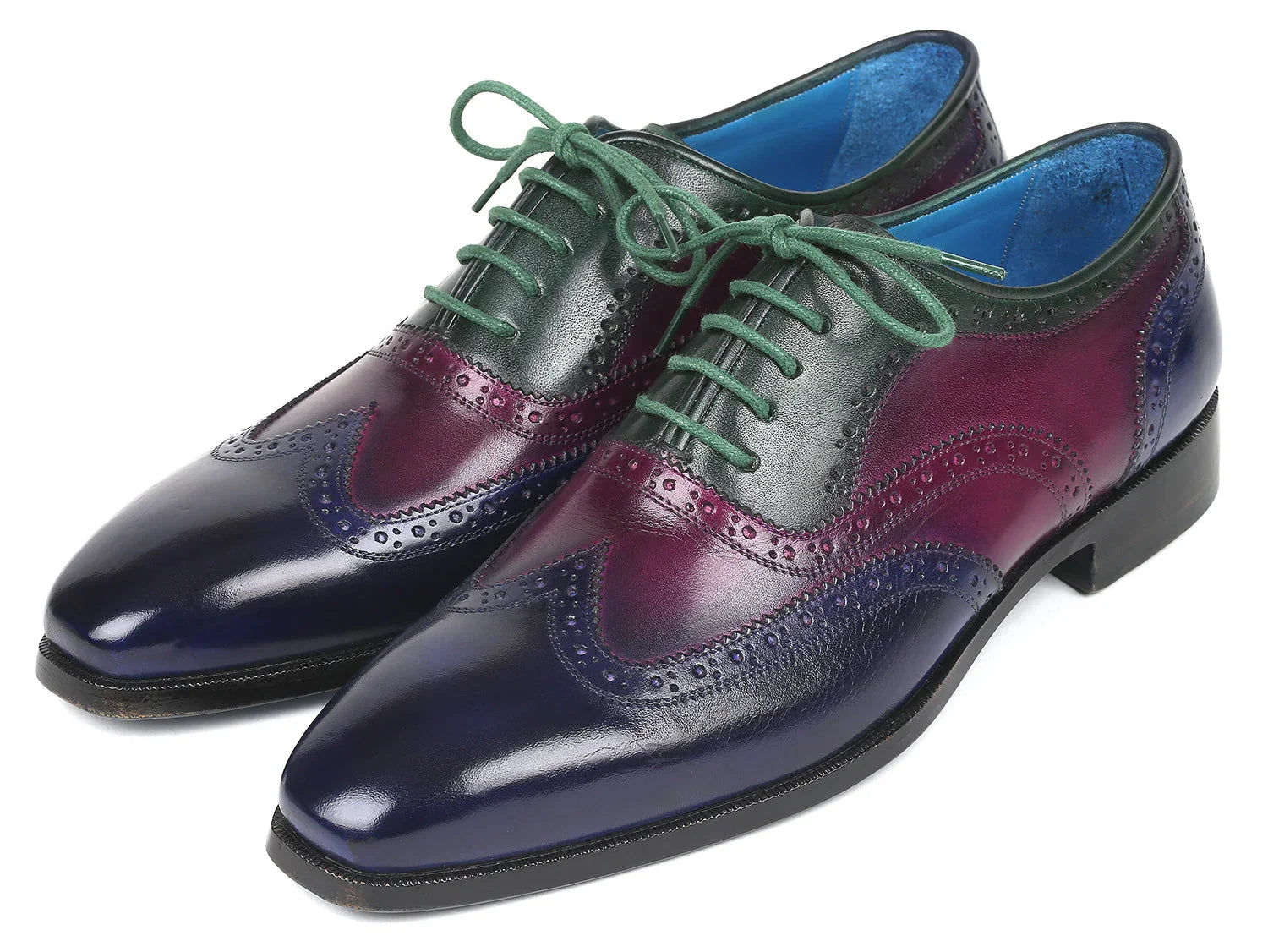 Paul Parkman Men's Multi Color Wingtip Oxfords (ID#PP2284) - Which Mark