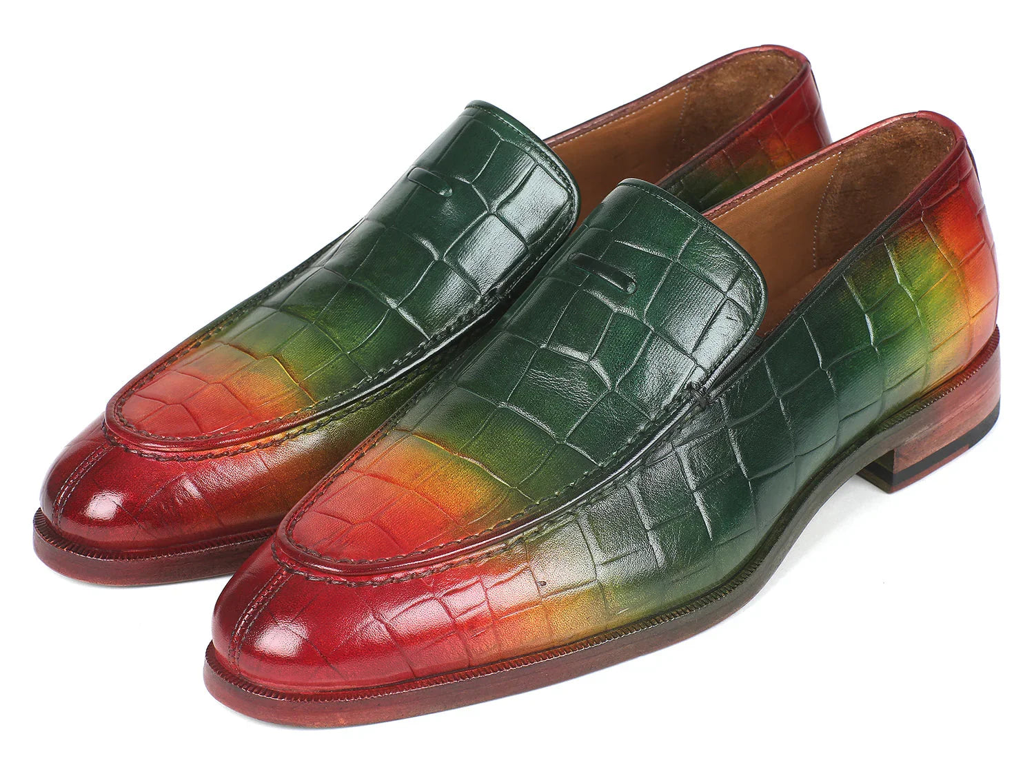 Paul Parkman Crocodile Embossed Calfskin Multicolor Loafer - Which Mark
