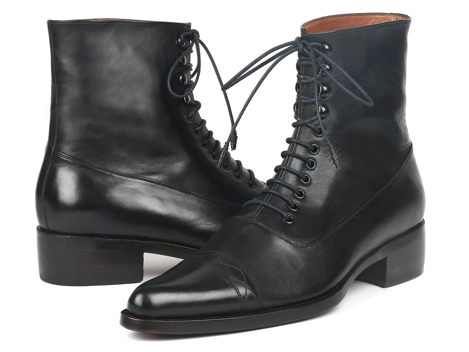 Paul Parkman Men's Goodyear Welted Boots Black Leather (ID#CW477-BLK) - Which Mark