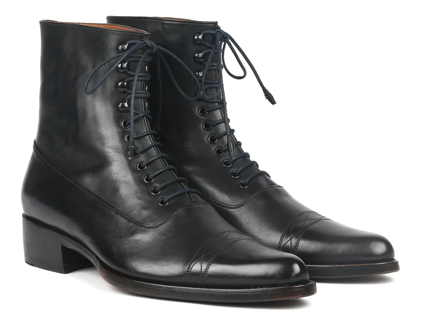 Paul Parkman Men's Goodyear Welted Boots Black Leather (ID#CW477-BLK) - Which Mark