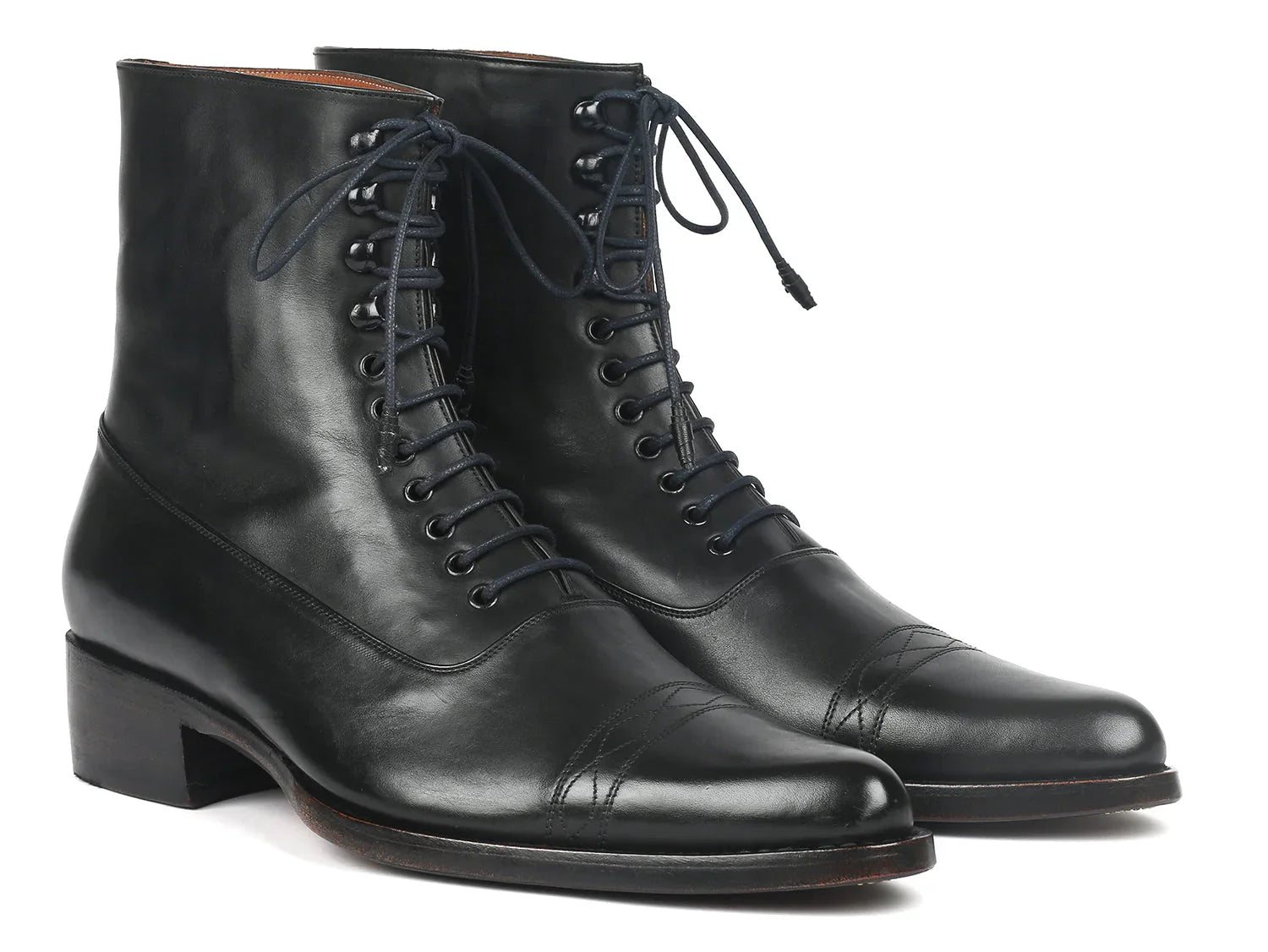 Paul Parkman Men's Goodyear Welted Boots Black Leather (ID#CW477-BLK) - Which Mark