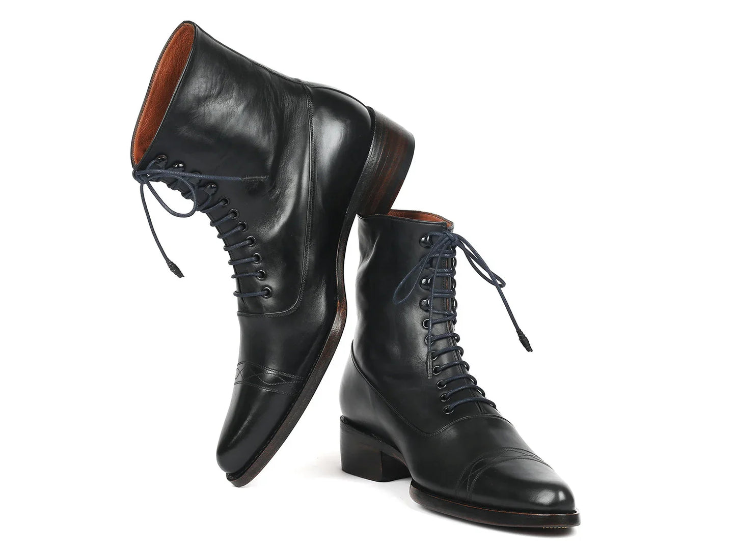 Paul Parkman Men's Goodyear Welted Boots Black Leather (ID#CW477-BLK) - Which Mark