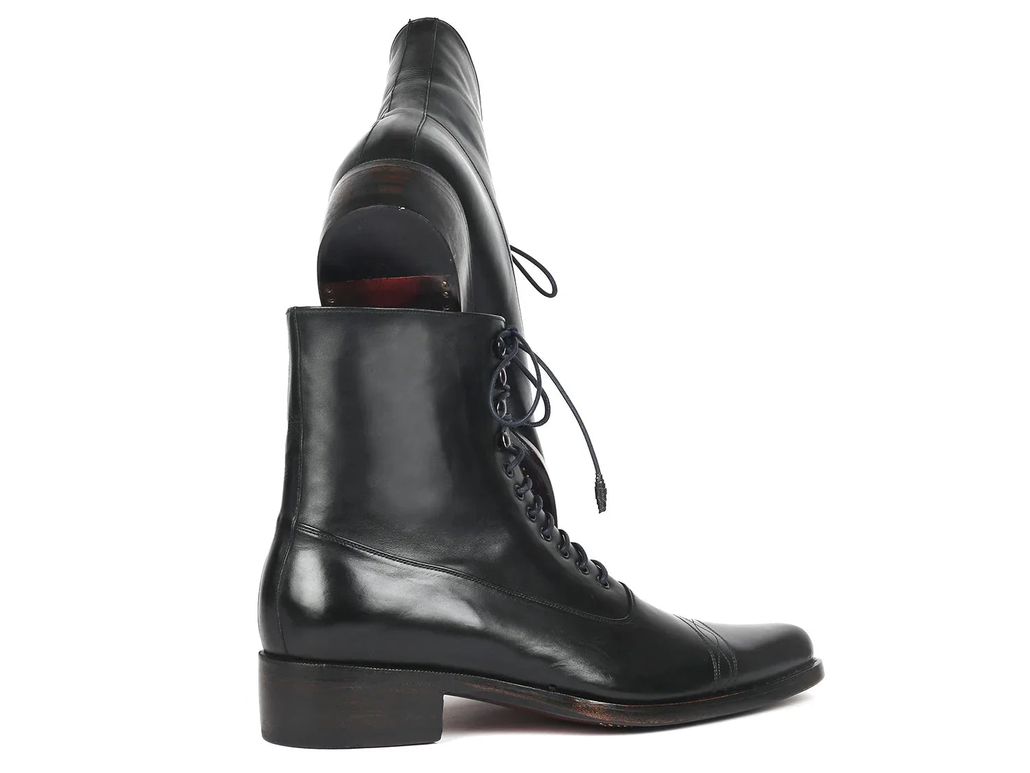 Paul Parkman Men's Goodyear Welted Boots Black Leather (ID#CW477-BLK) - Which Mark